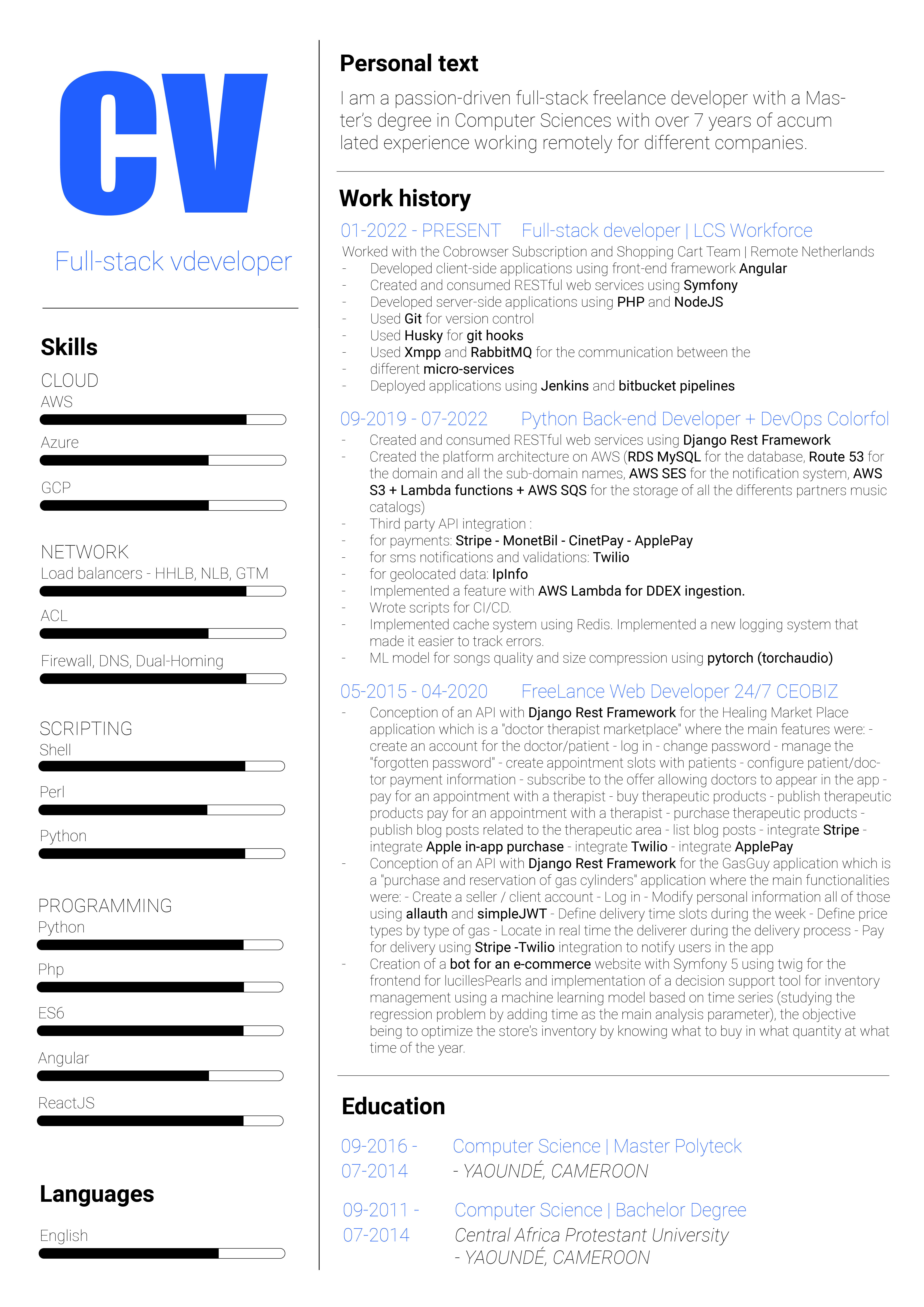 Full-stack developer
